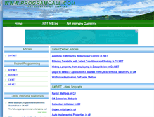 Tablet Screenshot of programcall.com